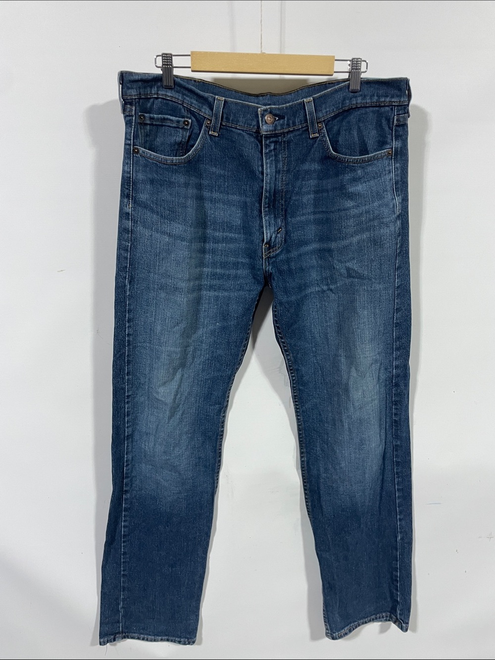 Levi's Straight Fit Dark Blue Denim Jeans